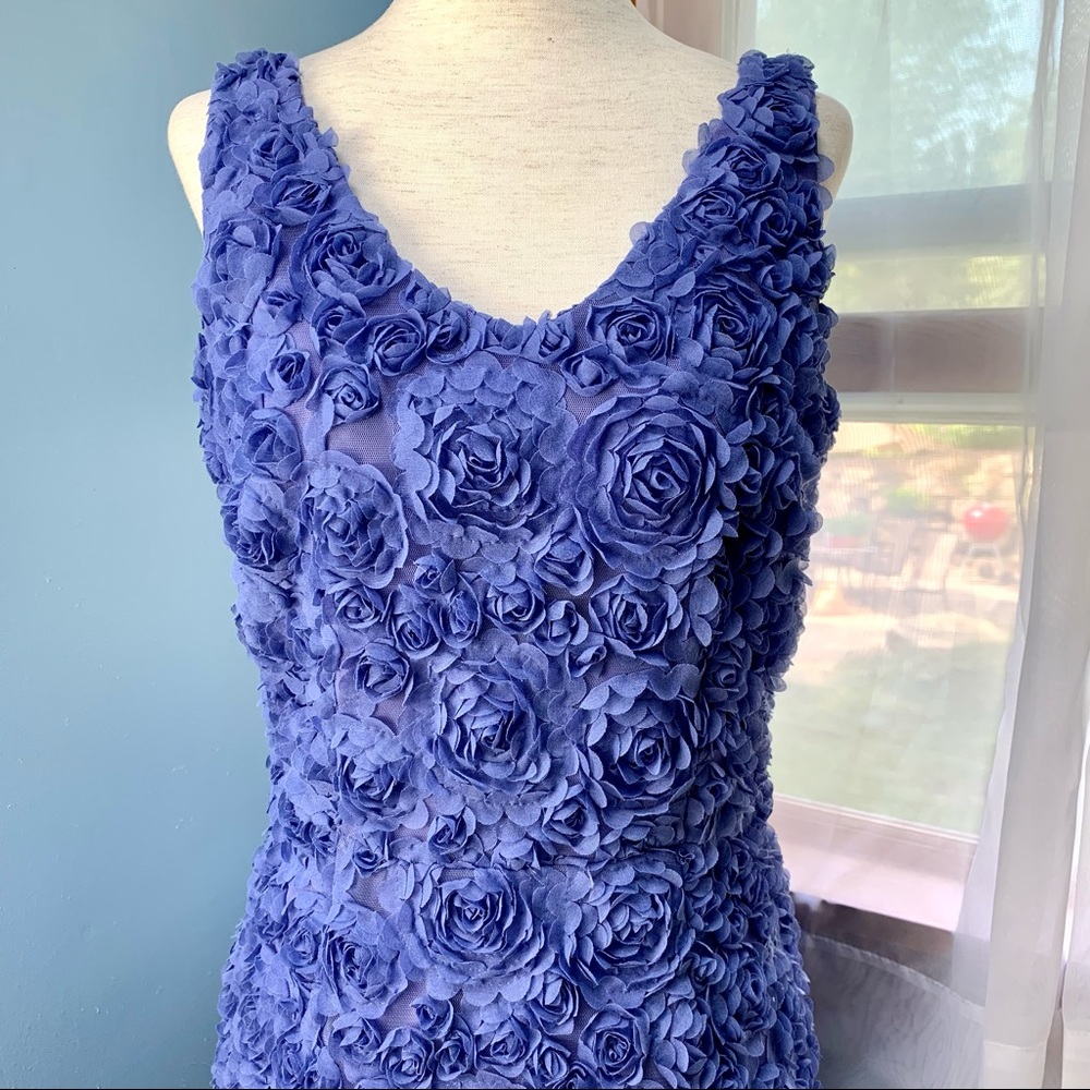 Cynthia Steffe Purple Tulle Rosette Dress - Picture 4 of 10